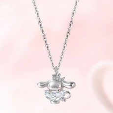 女童用三麗鷗大耳狗喜拿咖啡杯項鍊 + 購物袋