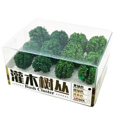 Khohimo 迷你DIY玻璃盆景立體模型造景樹 4W176 12入, 1個, 夏天