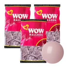 WOW PARTY KOREA Wow Balloon 日落氣球 13cm 50入, 粉紅色, 3個