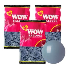 WOW BALLOON 夕陽氣球 13cm 100入, 藍色, 3個