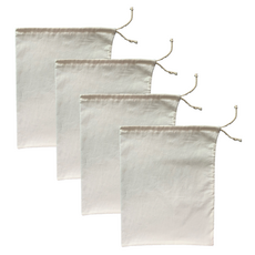 純棉束口袋, 4個