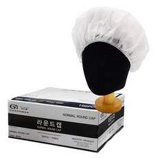 GUARDMAN 圓形一次性髮帽 100入, 1個, 白色