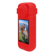 스페이스쉴드 인스타360 X4 호환 실리콘 케이스, 레드, 1개