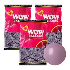 WOW氣球 夕陽 30cm 100入, 紫色, 3個