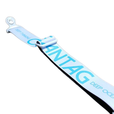 OCEANTAG Logo 口罩掛繩, 白色 + 藍色