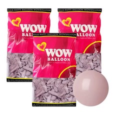 Wow Balloon 日落氣球 30cm 50入, 3個, 粉紅色