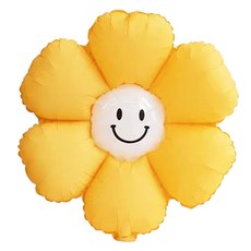 微笑糖果雛菊氣球 小, 10個, 玫瑰金色