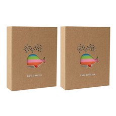 Very Goods 彩虹照片口袋相簿 13 x 18 cm 2入, 鯨魚, 100張