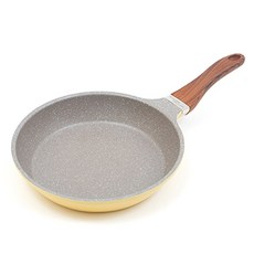chefria 電磁爐適用Picnic大理石輕量平底鍋 黃色, 1個, 24cm