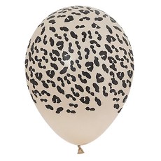 Sempertex 獵豹印花氣球 30cm, 25個, 混合色