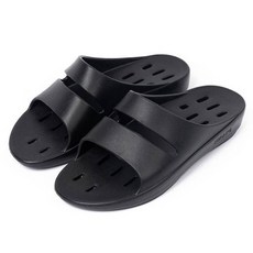 베이직 쿠브 젤리 미끄럼방지 욕실화, 블랙, 1개