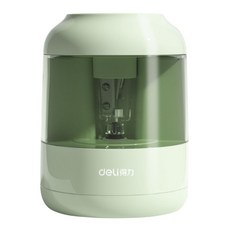 deLi 得力 Alpha Commerce 手提式電動迷你削鉛筆機, 綠色, 1個