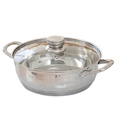 ROYAL GRAFTON IH爐適用附蓋5層不鏽鋼雙耳湯鍋 26cm, 銀色, 1組