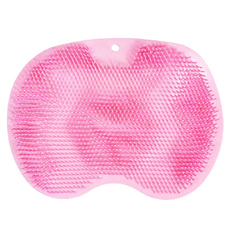 Happy Easy 沐浴背部足部刷 洗澡按摩壁墊, 1個, 粉紅色