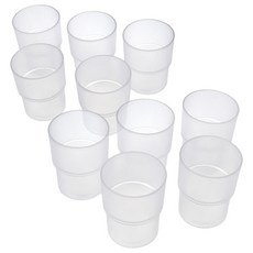 LIVING MATE 聚碳酸酯PC杯 240ml, 透明, 10個