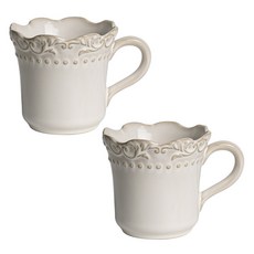 復古古董巴洛克水杯馬克杯 300ml, 單一顏色, 2個