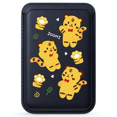 아이무이 어흥시즌1 아이폰 갤럭시가능 맥세이프 가죽 카드두장 지갑, 왕호의하루, 1개