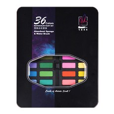 Allode 瑪格麗特經典固體水彩組 TYPE01 黑色, 36色