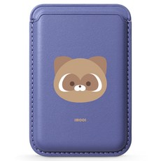 아이무이 아이폰 갤럭시 너굴시즌2 맥세이프 가죽 카드두장 휴대폰 카드지갑, 심플마마, 1개