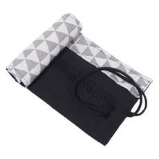 Allode 現代圖案筆袋藝術畫筆盒 03 灰色三角形, 1個