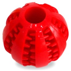 붐붐포 포우타운 강아지 간식 사료 노즈워크 스낵볼 장난감, 레드, 1개