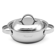 KITCHEN FLOWER New Platina Pro附蓋迷你雙耳湯鍋, 1個, 單色, 16cm