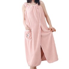 Unheve 可愛連身浴袍 100 x 140 cm, 1個, 02 粉紅色 兔子