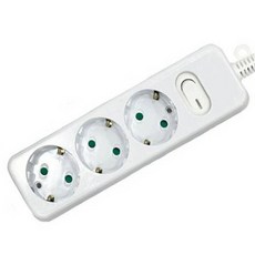 DaJOa 安全開關3孔延長線, 1個, 單一顏色, 5m