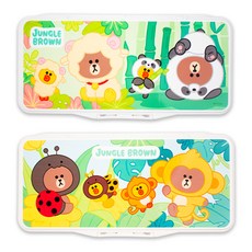 STUDIO EIGHT LINE FRIENDS 叢林熊大 美術用調色盤 隨機出貨 2款組, 1套