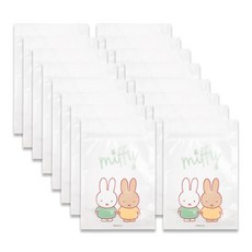 스튜디오에잇 미피 캐릭터 지퍼백, 투명, 16개