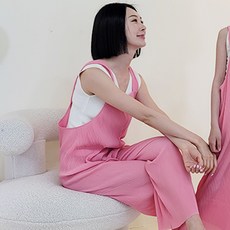 NANO FIT寬鬆版親子款百褶涼感透氣連身褲