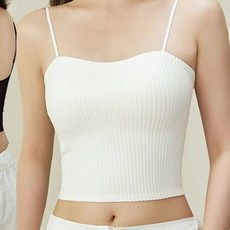 비비에모 캡내장 슬리브리스 끈나시 탑 06890
