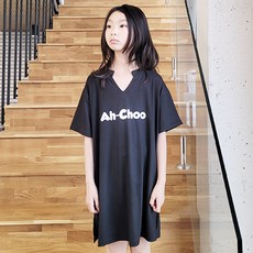 나노핏 여아용 Ah Choo 브이넥 트임 원피스