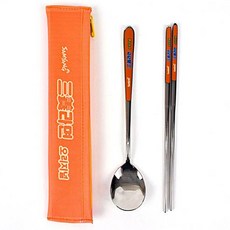 LiLFANT 三養拉麵 經典餐具袋 成人真空餐具組, 餐具盒 + 湯匙 + 筷子, 混合色, 1套