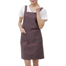 SF패션 기본 무지 H형 앞치마 sfwae10, 투톤퍼플, 1개