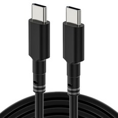 모노큐브 C타입-C타입 PD 고속 충전 케이블 60W, 1개, 블랙, 200cm