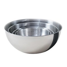 Steelworks 亮光攪拌碗 4件組, 攪拌碗 1.2L + 1.5L + 3L + 4L, 1套