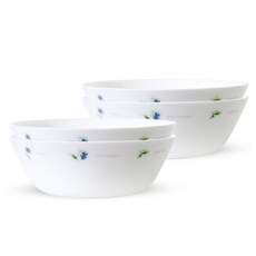 Bacile 洋甘菊冷麵碗, 白色, 4個