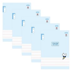 펜피아 1000 초등 제본노트 12줄영어, A블루, 5개