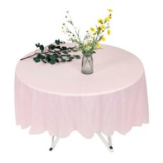 Market Pio 圓形素色派對一次性桌布 Type 3, 1個, 3入