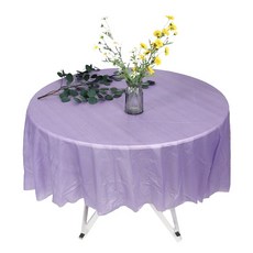 Market Pio 圓形素色派對一次性桌布 Type7, 1個, 3入