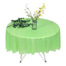 Market Pio 圓形素色派對一次性桌布 Type8, 1個, 3入