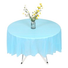 Market Pio 圓形素色派對一次性桌布 類型2, 1個, 3入