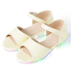오즈키즈 여아용 밀키웨이 LED 샌들