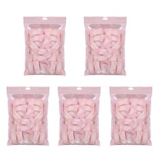 Healthy.Dot 壓縮包裝一次性毛巾 20入, 粉紅色, 5個