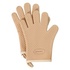 Haru Gonggan 矽膠隔熱手套 雙手組, 米色, 1套