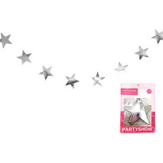 PARTYSHOW SHOW 星星花環架, 銀, 1組