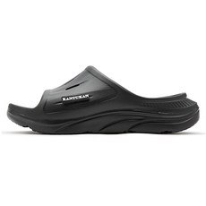 Kantukan 男款絨毛緩震晚宴拖鞋 KQOR90, 黑色, 280