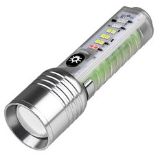 디제이디 WhiteLaser LED 충전식 줌 손전등 후레쉬 멀티랜턴 520A C타입 대용량 2600mAh DJ-47, 혼합색상, 1개