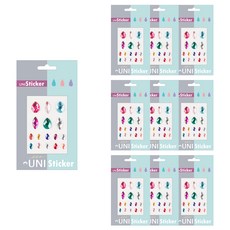 Uniart UNI 貼紙 24號, 混合色, 10個